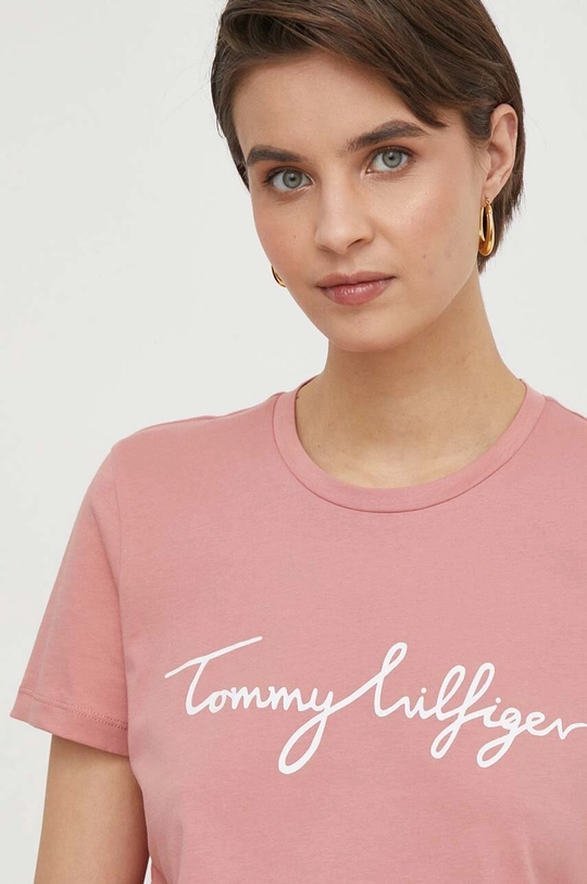 Tommy Hilfiger t-shirt bawełniany 100 % Bawełna