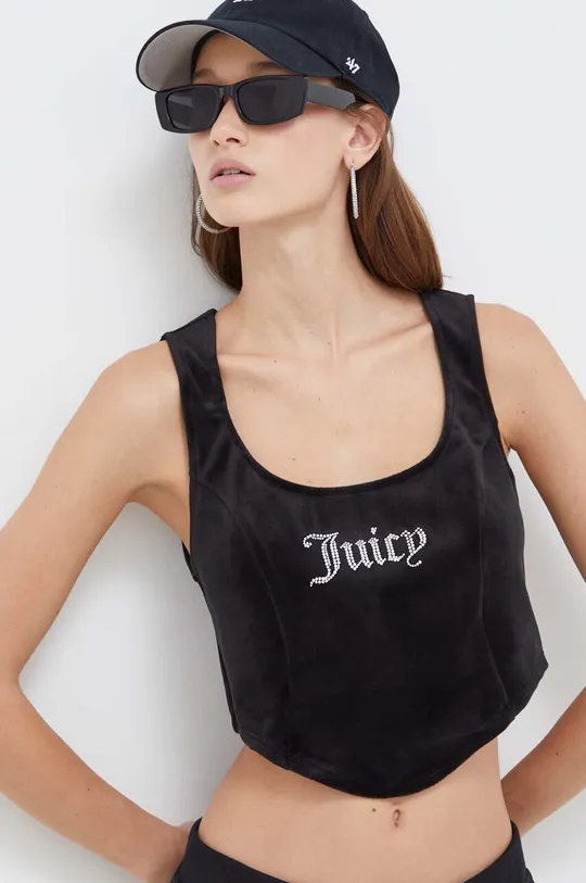 μαύρο Βελουτέ μπλούζα Juicy Couture Γυναικεία