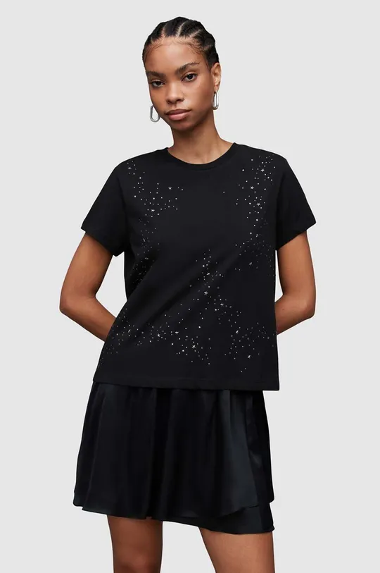 Βαμβακερό μπλουζάκι AllSaints Star 100% Οργανικό βαμβάκι