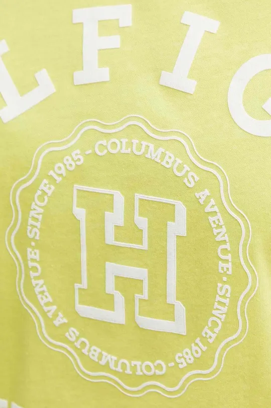 Tommy Hilfiger t-shirt bawełniany żółty