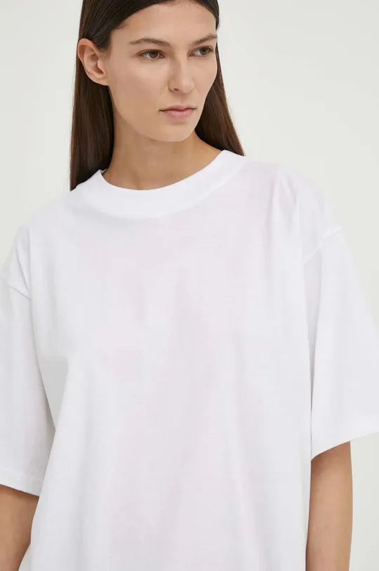 biały Herskind t-shirt bawełniany Larsson