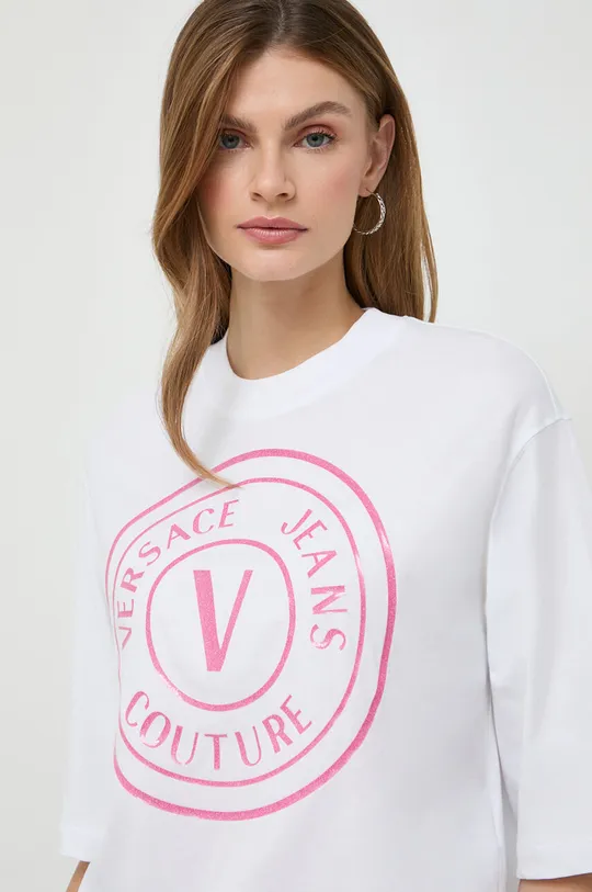 белый Хлопковая футболка Versace Jeans Couture