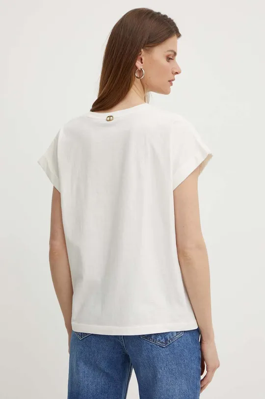 Βαμβακερό μπλουζάκι Twinset Κύριο υλικό: 100% Βαμβάκι Κέντημα: 100% Πολυεστέρας