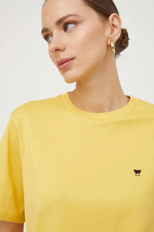 sárga Weekend Max Mara pamut póló