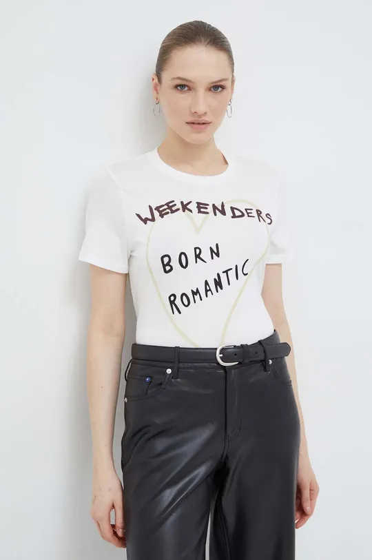 bianco Weekend Max Mara t-shirt in cotone Donna