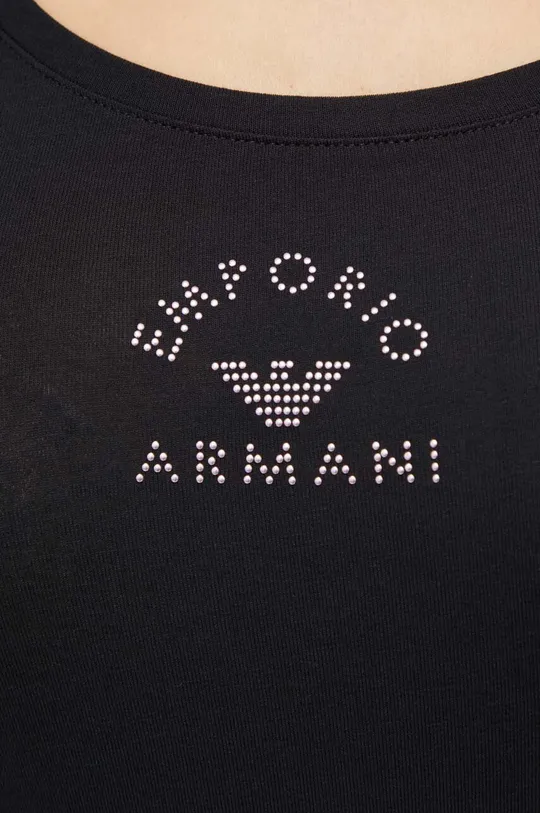 fekete Emporio Armani Underwear póló otthoni viseletre