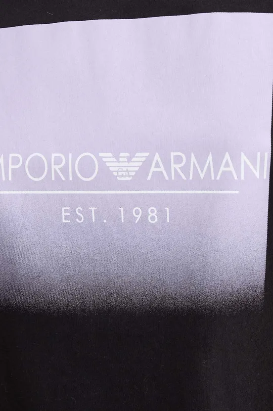 μαύρο Βαμβακερό lounge t-shirt Emporio Armani Underwear