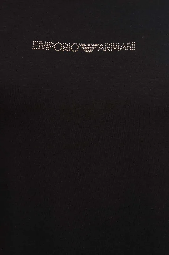 crna Majica kratkih rukava za plažu Emporio Armani Underwear