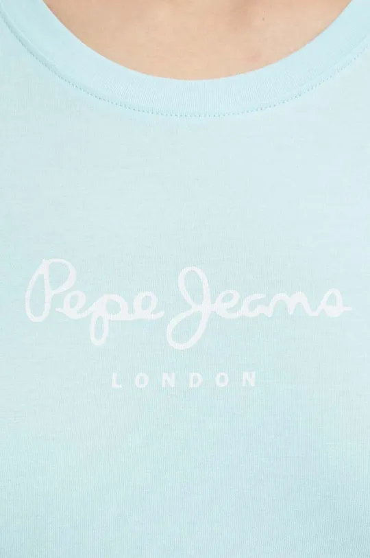 Μπλουζάκι Pepe Jeans NEW VIRGINIA SS N 95% Βαμβάκι, 5% Σπαντέξ
