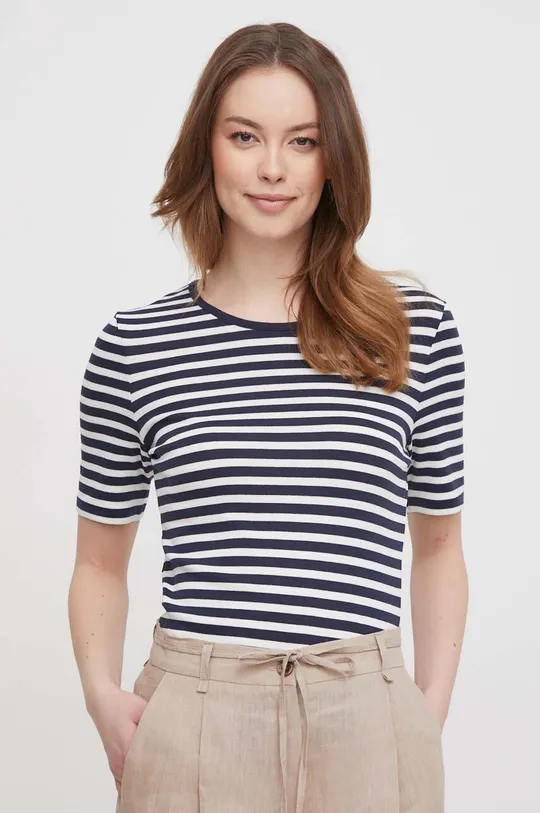 mornarsko modra Kratka majica Gant Ženski
