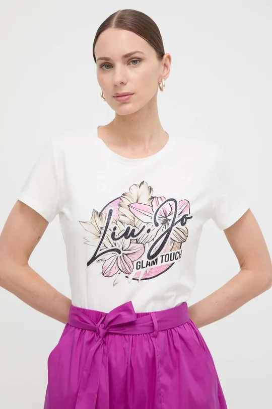 beżowy Liu Jo t-shirt