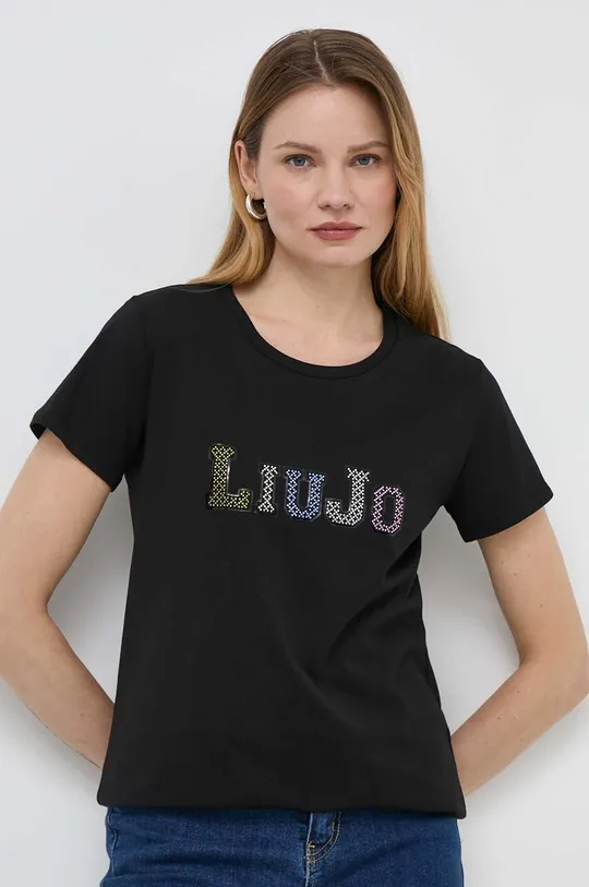 Βαμβακερό μπλουζάκι Liu Jo 100% Βαμβάκι