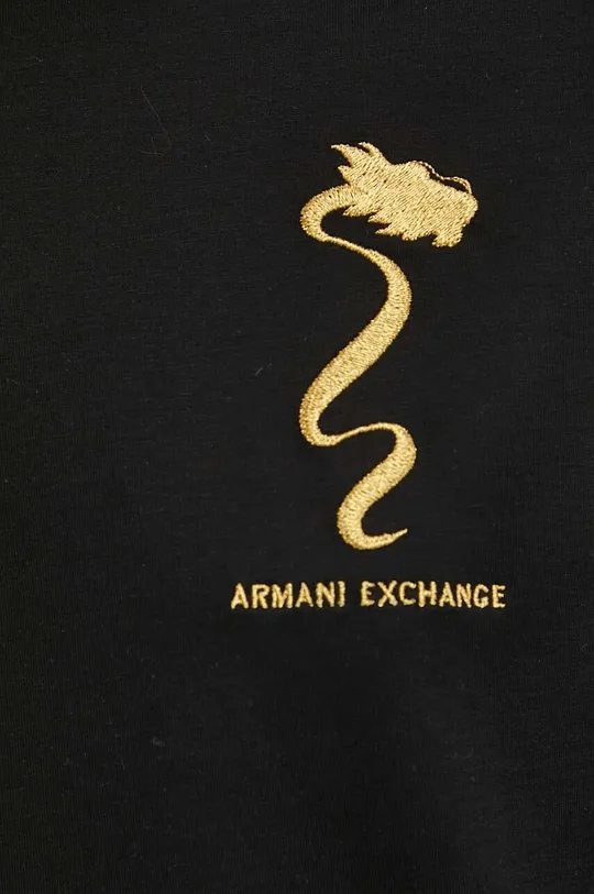 Βαμβακερή μπλούζα με μακριά μανίκια Armani Exchange Γυναικεία