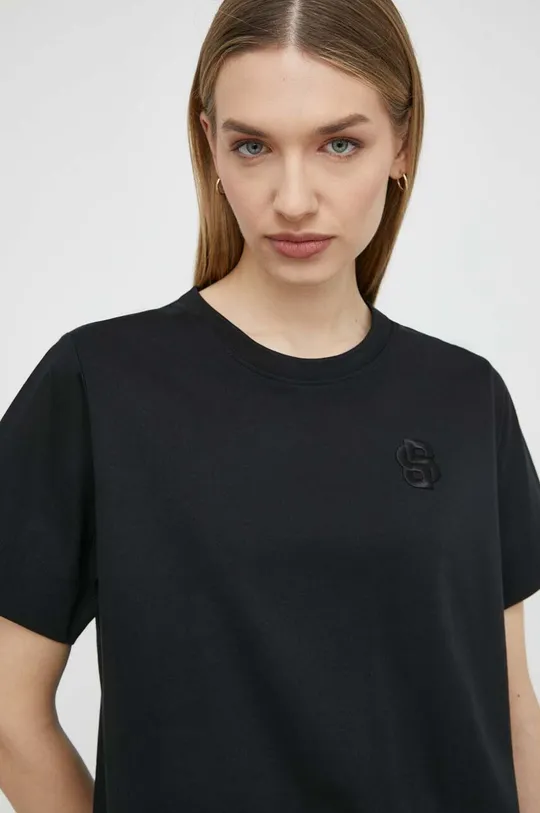 črna Kratka majica BOSS Ženski