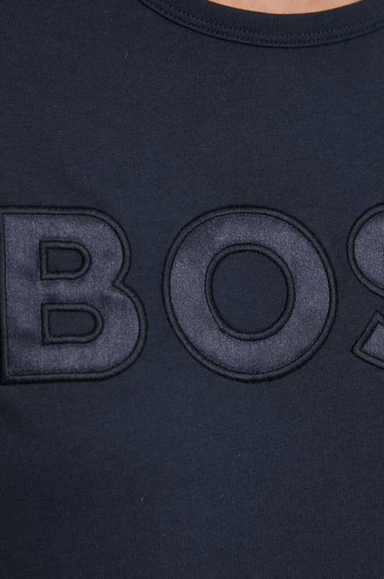 blu navy BOSS t-shirt in cotone