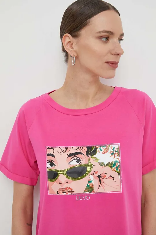 rózsaszín Liu Jo t-shirt Női