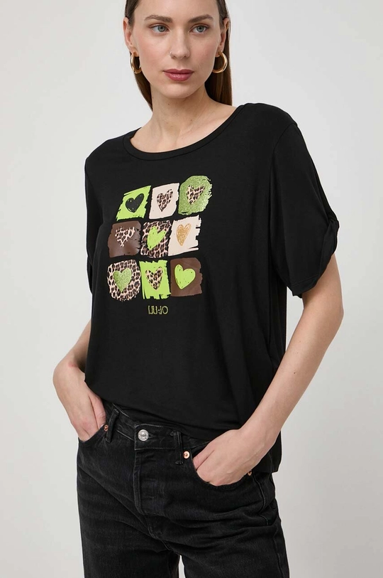 czarny Liu Jo t-shirt