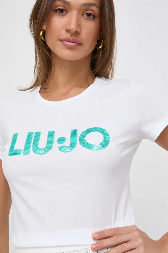 білий Бавовняна футболка Liu Jo