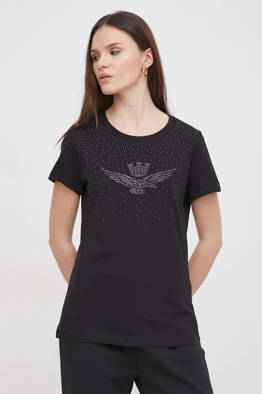 Aeronautica Militare t-shirt bawełniany czarny