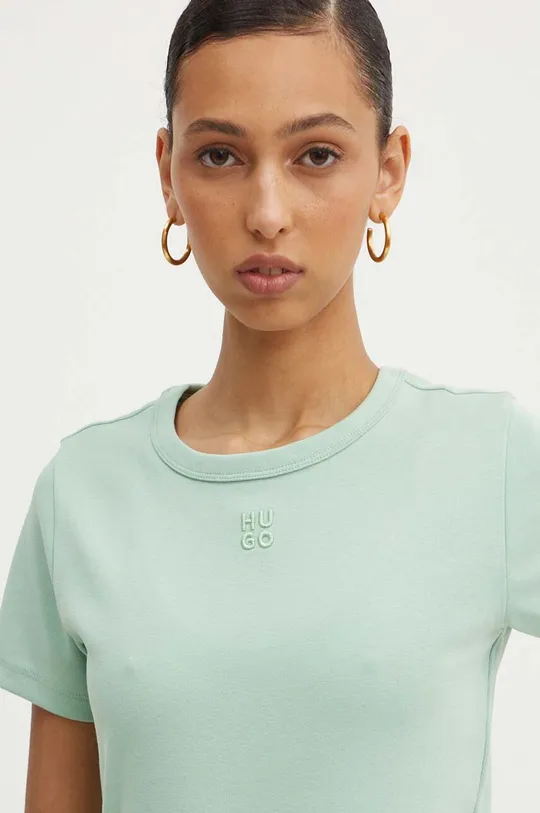 πράσινο Μπλουζάκι HUGO Γυναικεία
