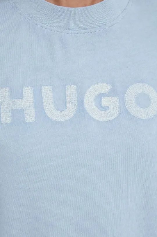 блакитний Бавовняна футболка HUGO