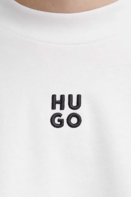 Βαμβακερό μπλουζάκι HUGO Γυναικεία