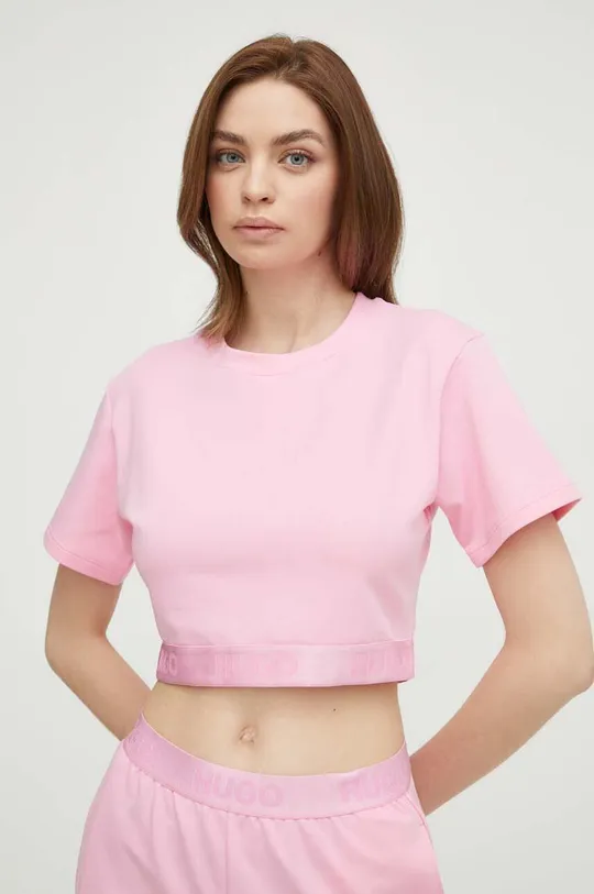 roza Homewear majica kratkih rukava HUGO Ženski