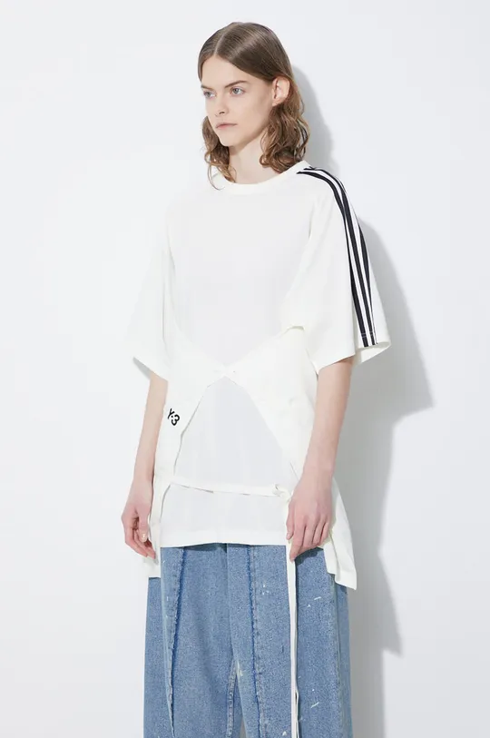 beżowy Y-3 t-shirt Sail Closure SS Tee