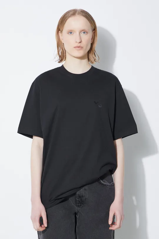μαύρο Βαμβακερό μπλουζάκι Y-3 Γυναικεία