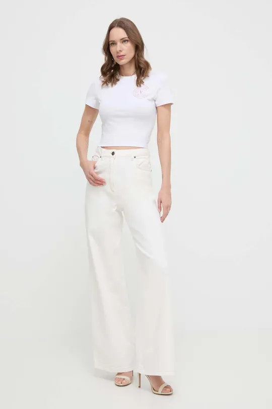 Tričko Versace Jeans Couture biela