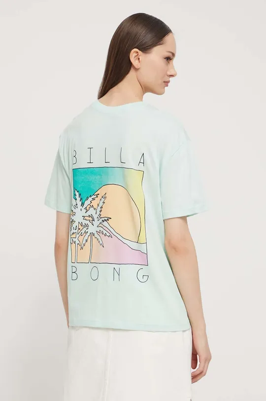 turkusowy Billabong t-shirt bawełniany