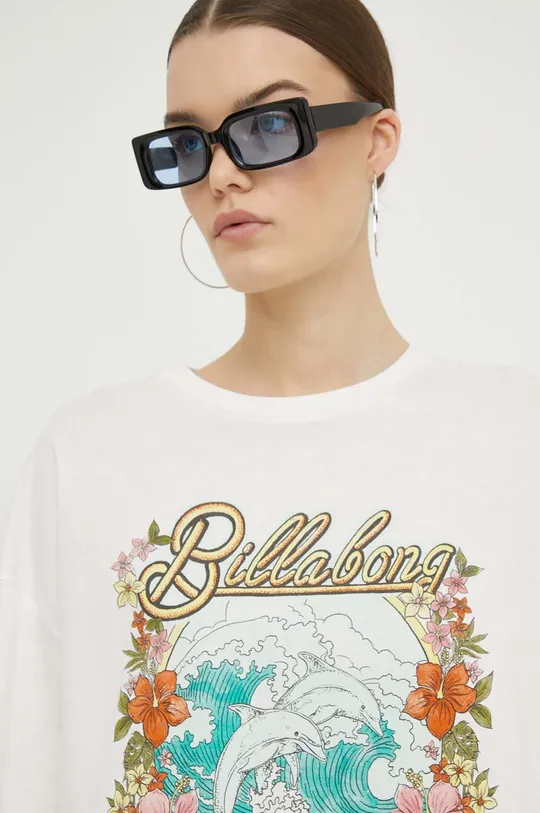 білий Бавовняна футболка Billabong