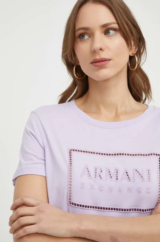 Pamučna majica Armani Exchange 100% Pamuk