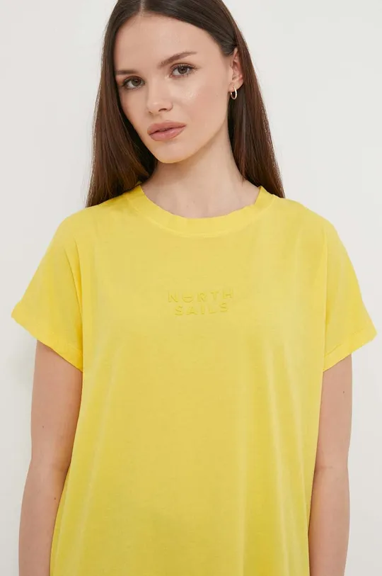 žltá Bavlnené tričko North Sails