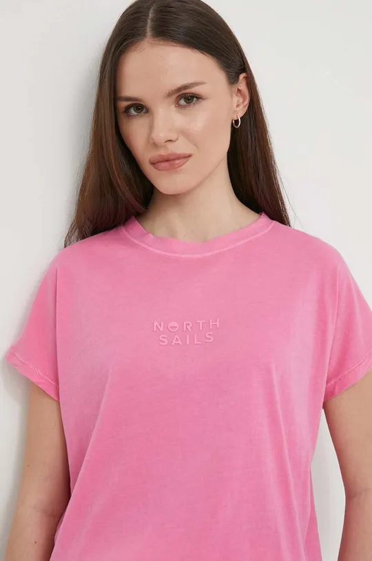 rosa North Sails t-shirt in cotone