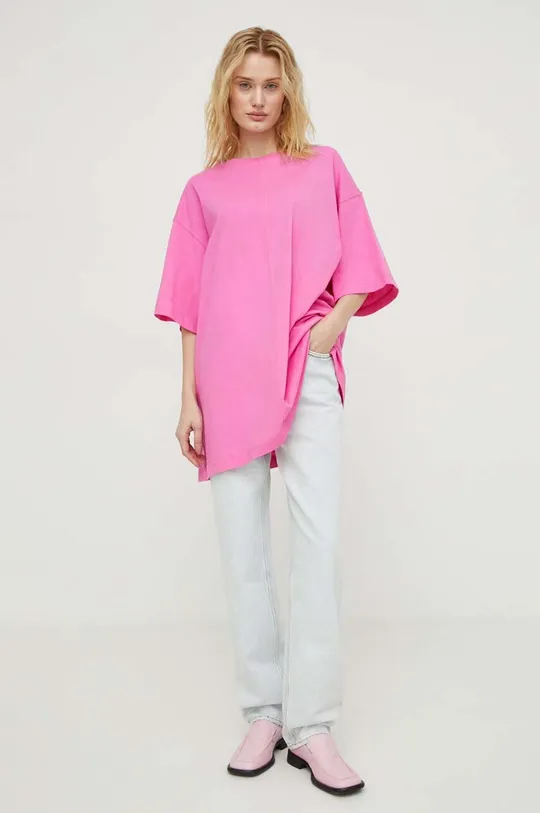 Βαμβακερό μπλουζάκι 2NDDAY2ND Lua TT - Daily Jersey ροζ
