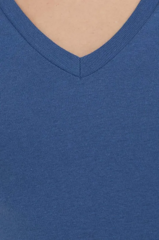 modrá Bavlnené tričko United Colors of Benetton