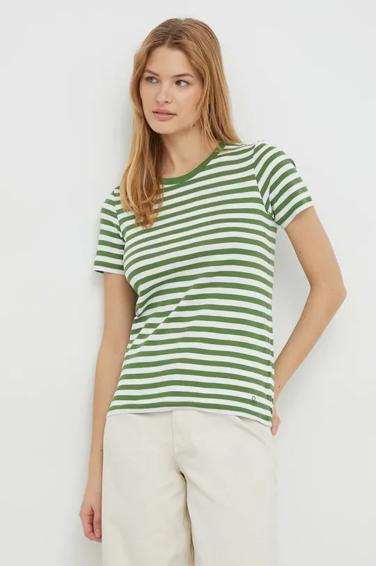 verde United Colors of Benetton t-shirt in cotone Donna