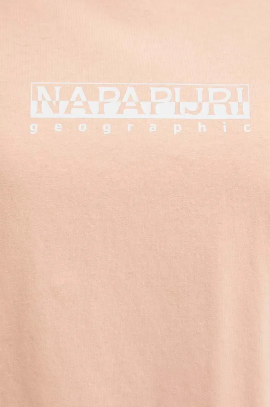 Βαμβακερό μπλουζάκι Napapijri S-Box Γυναικεία