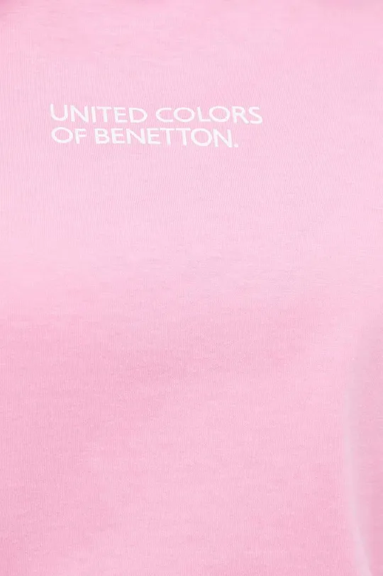 Βαμβακερό t-shirt United Colors of Benetton Γυναικεία