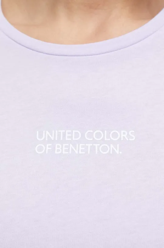 United Colors of Benetton t-shirt lounge bawełniany Damski