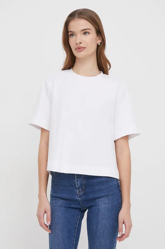 bela Kratka majica Sisley Ženski