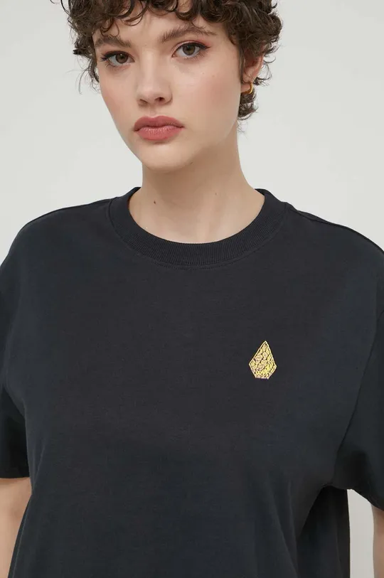 чорний Бавовняна футболка Volcom