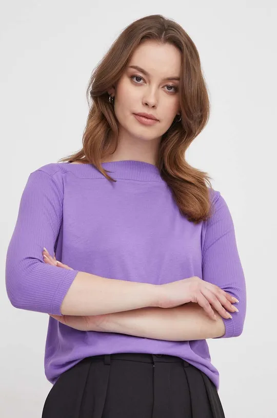 vijolična Kratka majica Sisley Ženski