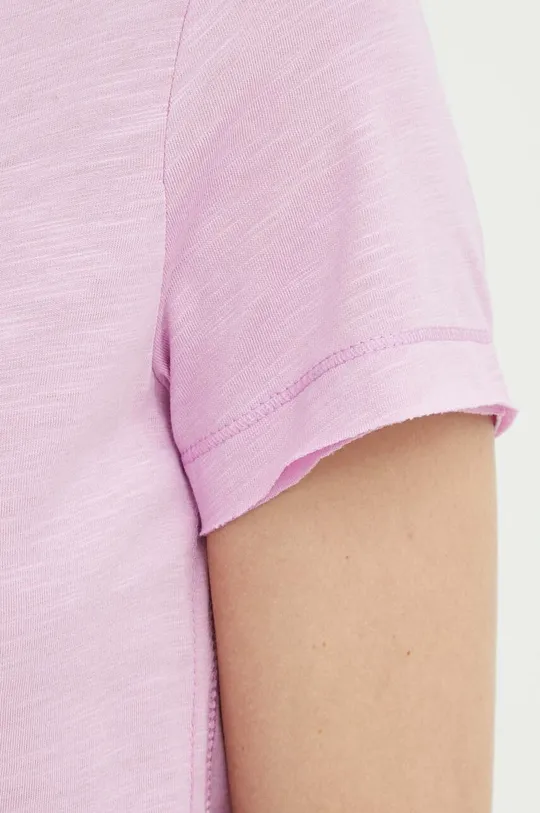 różowy Sisley t-shirt
