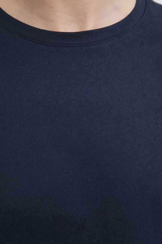 granatowy Sisley t-shirt bawełniany