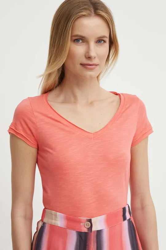 pomarańczowy Sisley t-shirt Damski