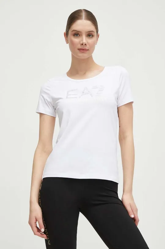 fehér EA7 Emporio Armani t-shirt