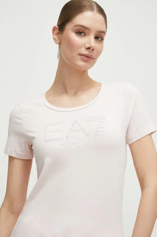 roza Kratka majica EA7 Emporio Armani