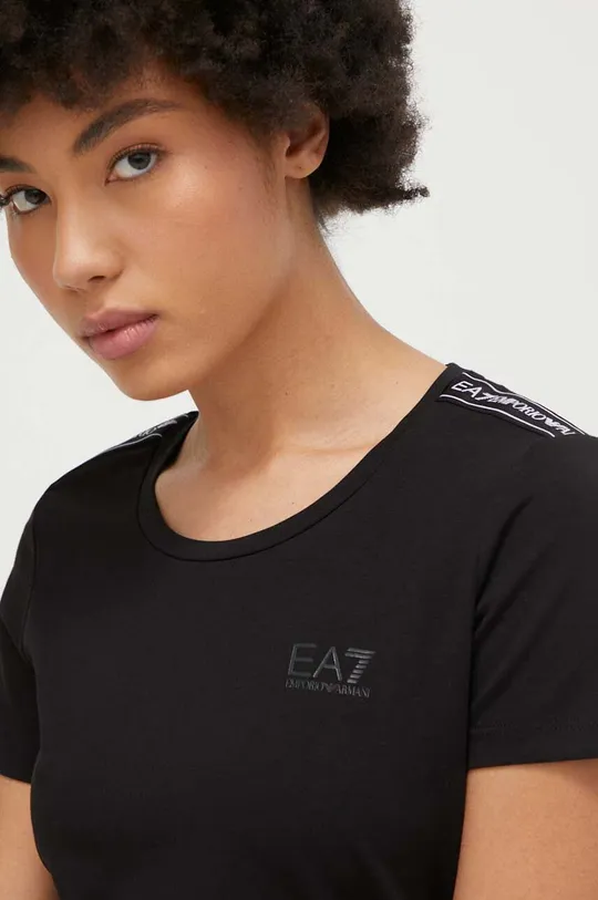 Kratka majica EA7 Emporio Armani črna